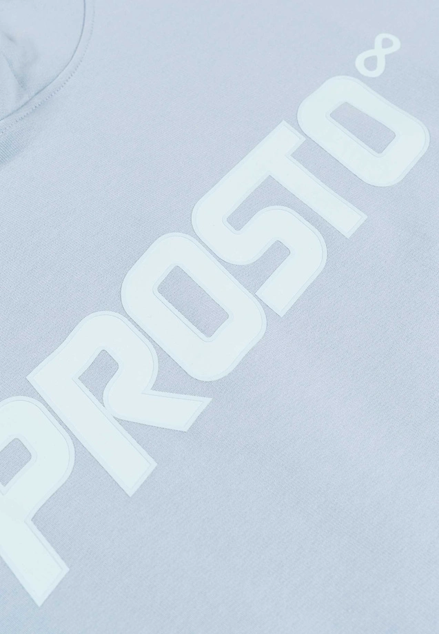 Bluza męska z kapturem Prosto Big Log Infinity jasno niebieska