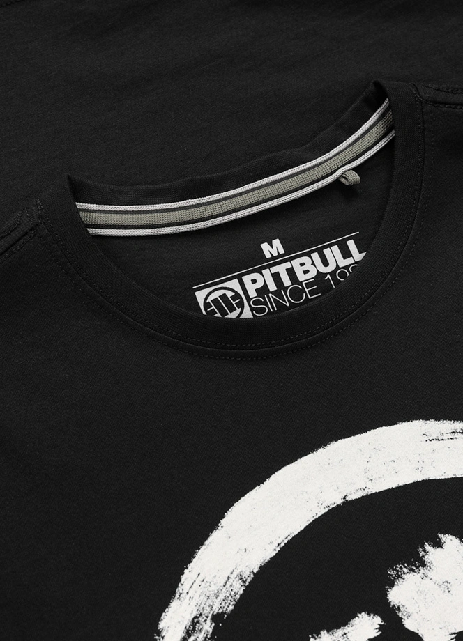Koszulka męska T-Shirt Pitbull Logo Palms czarna