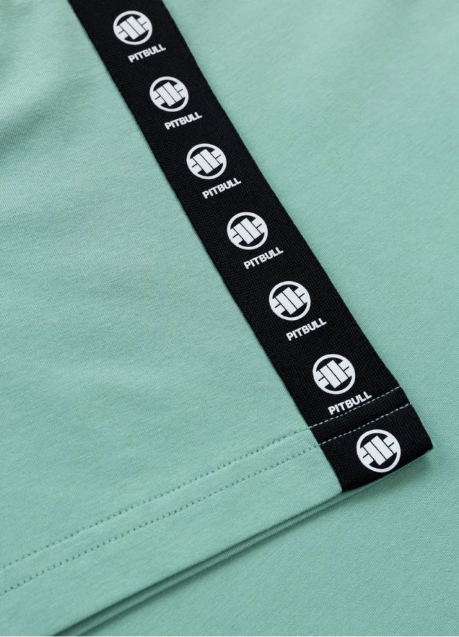 Koszulka męska T-Shirt Pit Bull Pitbull Tape Nugget miętowa zielona