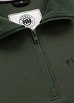 Bluza męska half-zip Pit Bull Sampson 25 ciemno zielona