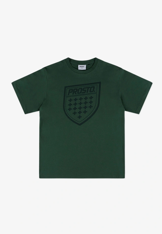 Koszulka męska t-shirt Prosto Shield zielona