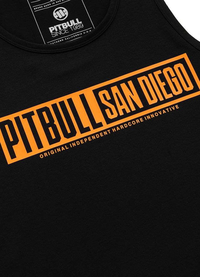 Koszulka męska tank top Pitbull Eighty Nine Dog czarna