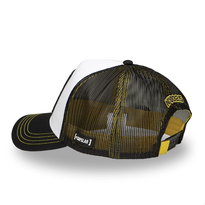 Czapka z daszkiem Capslab Pokemon Pikachu biało/czarna