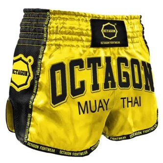 Spodenki Muay Thai Kickboxing Octagon Fight Legion żółte