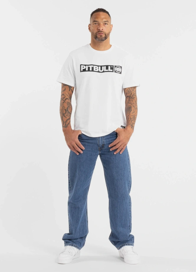 Koszulka męska T-Shirt Pitbull Hilltop biała