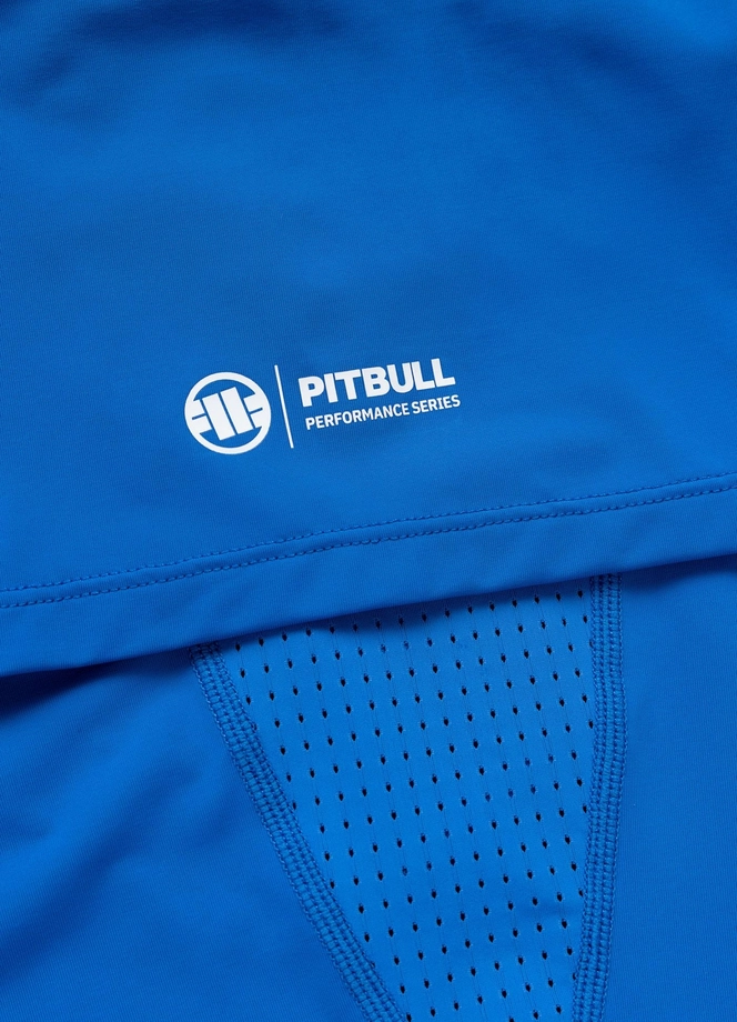 Koszulka męska sportowa Pit Bull Performance Pro+ Runway niebieska