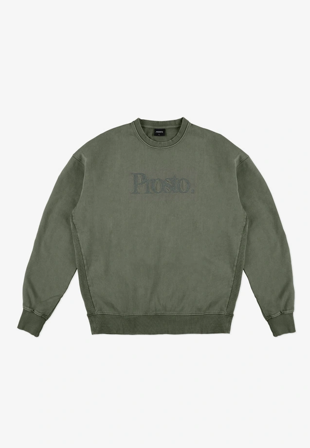 Bluza męska oversize Prosto Sheriff crewneck zielona