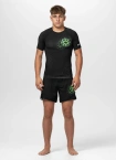 Koszulka męska rashguard Pitbull Ray czarna/zielona