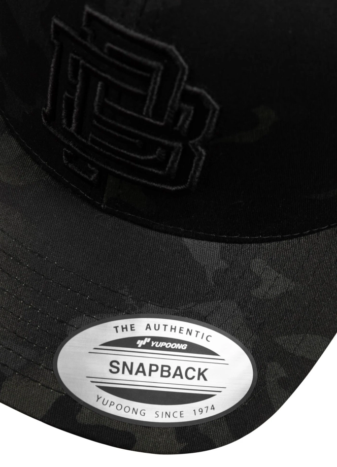 Czapka z daszkiem Snapback Trucker Pit Bull Harding czarna camo