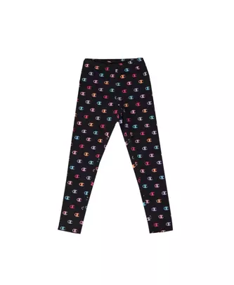 Leginsy Champion Junior Classic Allover czarne