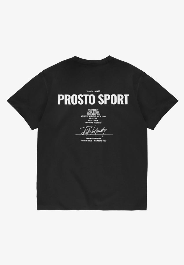 Koszulka męska t-shirt oversize Prosto Club czarna