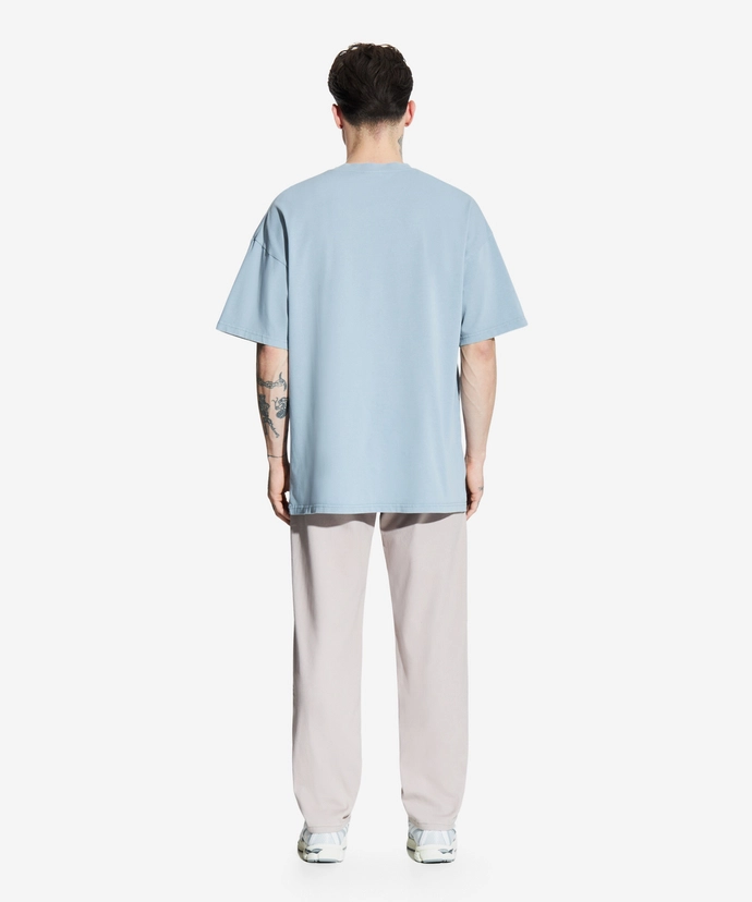 Koszulka męska t-shirt oversize Prosto Blizz jasno niebieska