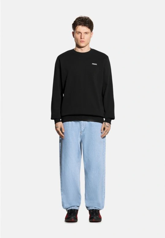 Bluza męska Prosto Basic crewneck czarna