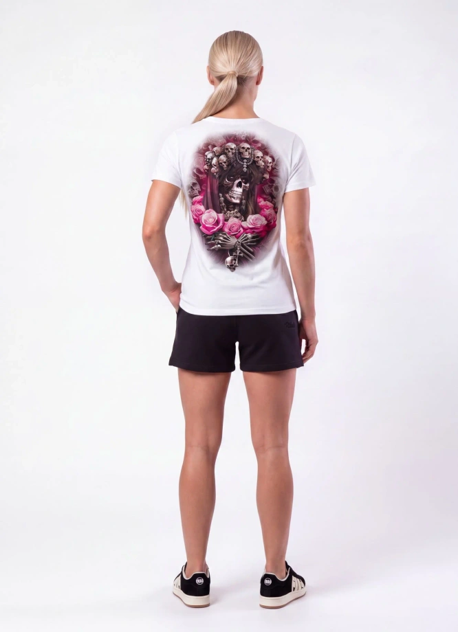Koszulka t-shirt damska Pit Bull Santa Muerte 26 biała