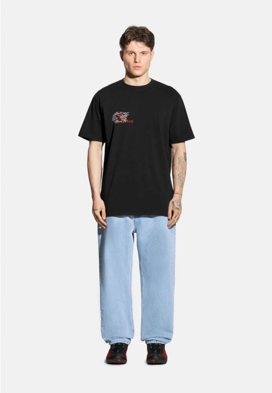 Koszulka męska t-shirt oversize Prosto Instinct czarna