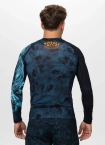 Koszulka męska rashguard Pitbull Longsleeve Guardian Angel czarna