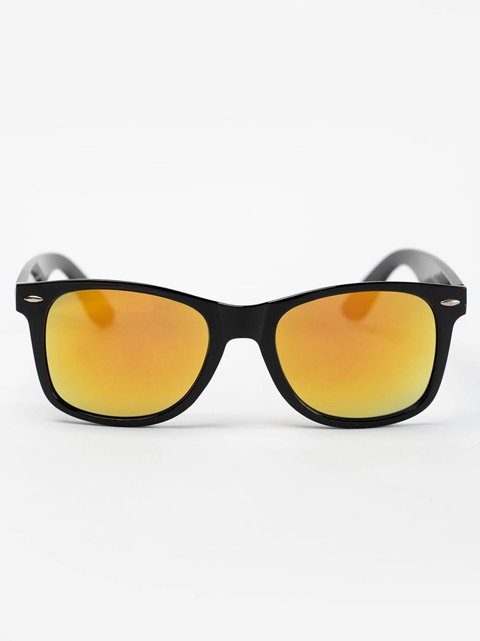 Okulary przeciwsłoneczne Jigga Wear Name Contrast Wayfarer czarno/żółte