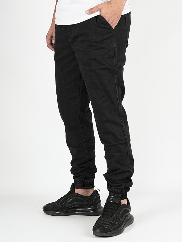 Spodnie męskie jogger jeans Środowisko Miejskie Laur Icon czarne/białe