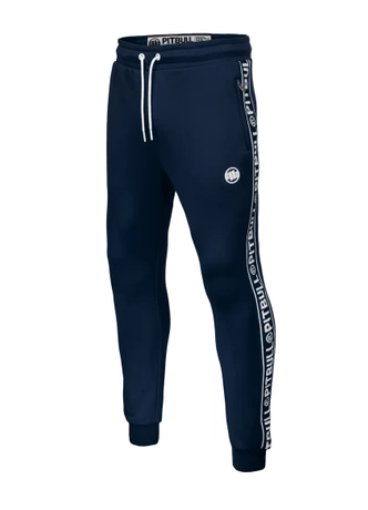 Spodnie dresowe męskie Pit Bull Tape Logo 24 Pit Bull Track Pants granatowe