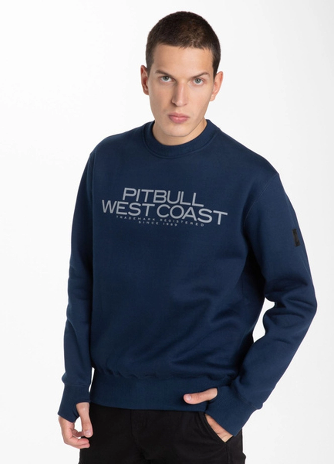 Bluza bez kaptura Pitbull Blue eyed devil 21 crewneck navy