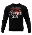 Bluza męska bez kaptura Public Enemy Vide Cul Fide crewneck czarna