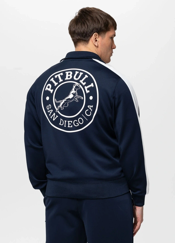 Bluza męska rozpinana Pit Bull San Diego CA granatowa