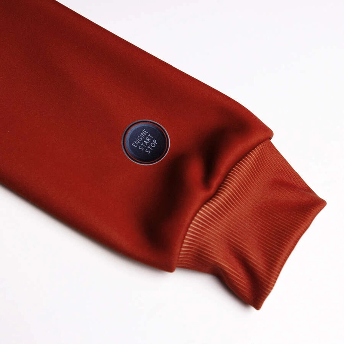 Bluza męska klasyczna Patriotic Epis Motorsport ZIP Ogień na tłoki komin czarna