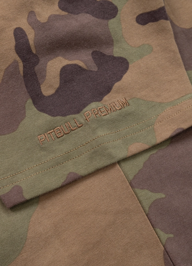 Koszulka męska T-Shirt Pit Bull Pitbull Classic Boxing Slim Fit woodland camo