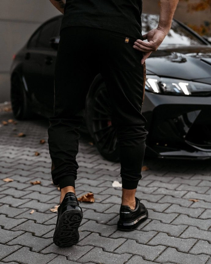 Spodnie męskie dresowe Olavoga Cari czarne