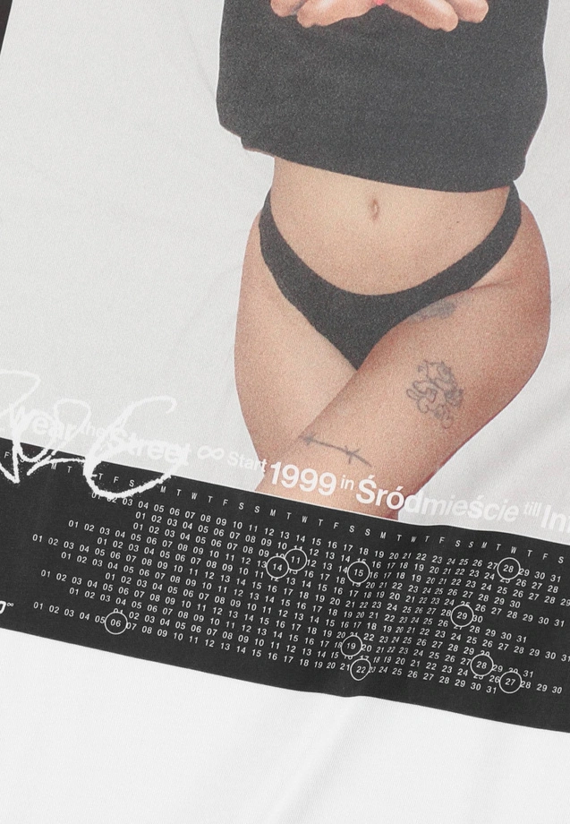 Koszulka męska t-shirt oversize Prosto Callendar biała
