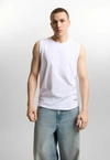 Koszulka męska Tank Top Prosto Logotype biała