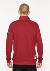 Bluza bez kaptura BOR B 13 stójka burgundy/green