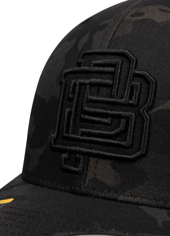 Czapka z daszkiem Snapback Trucker Pit Bull Harding czarna camo