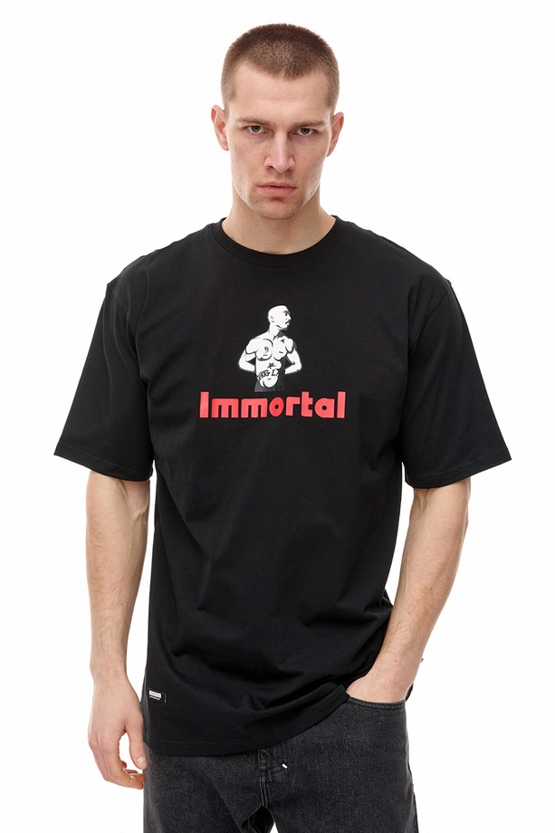 Koszulka męska t-shirt Mass Dnm Logo Pac czarna