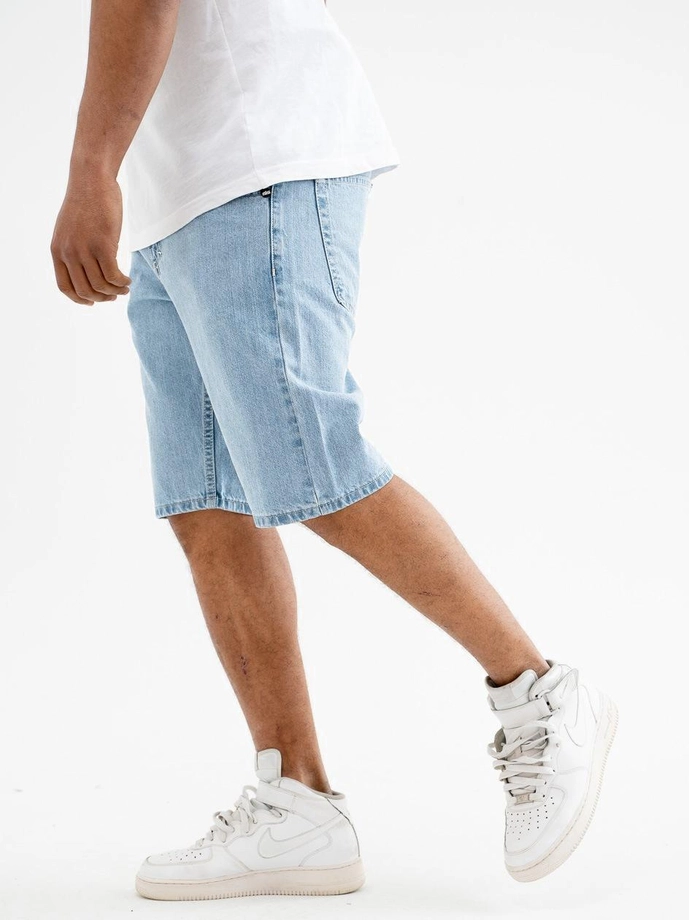 Spodenki szorty męskie jeans Jigga Wear Crown Pocket jasne niebieskie
