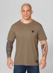Koszulka męska T-Shirt Pitbull Small Logo brązowa