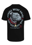 Koszulka męska T-Shirt Pit Bull Pitbull Strenght & Respect czarna