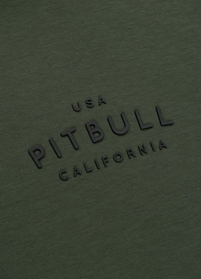 Bluza męska half-zip Pit Bull Sampson 25 ciemno zielona