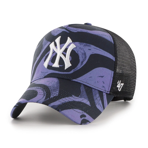 Czapka z daszkiem 47 Brand Trucker New York Yankees Purple Enamel Twist Mesh fioletowo/czarna