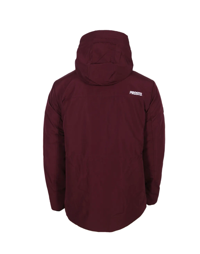 Kurtka męska zimowa Prosto Klasyk Long burgundowa