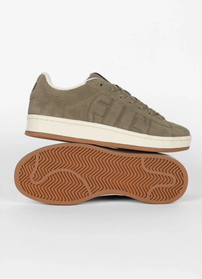 Buty sportowe sneakersy męskie Pit Bull Walker szare oliwkowe