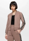 Komplet dresowy damski Pitbull Verona Wide Leg brązowy