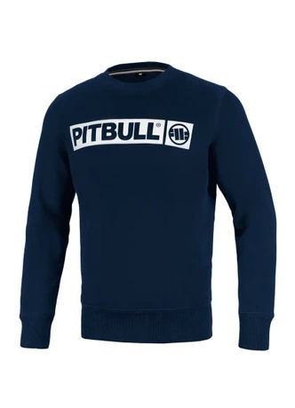 Bluza meska Pitbull Pit Bull Hilltop Terry 23 crewneck granatowa