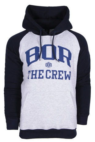 Bluza z kapturem BOR The Crew hooded grey