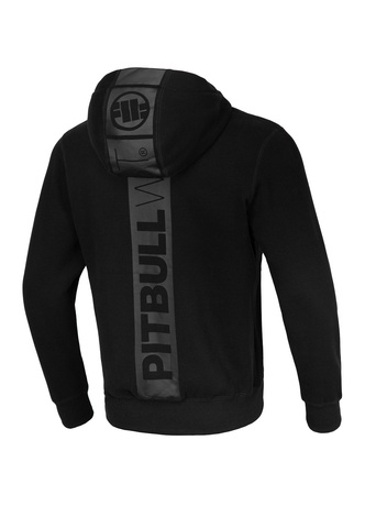 Bluza z kapturem Pitbull Pit Bull Hilltop Zip hooded czarna/czarna
