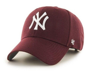 Czapka z daszkiem 47 Brand MLB New York Yankees burgund