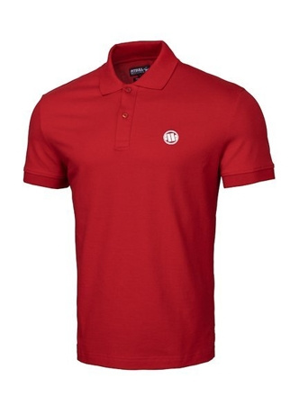 Koszulka Polo Pit Bull Slim Logo red