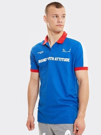 Koszulka Polo Stoprocent Brand blue