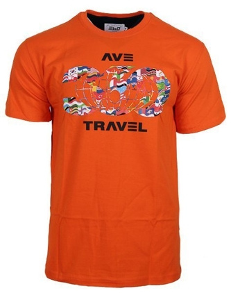 Koszulka T-Shirt 360 Stopni At Flags orange