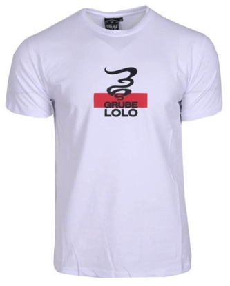 Koszulka T-Shirt Grube Lolo Dymek white
